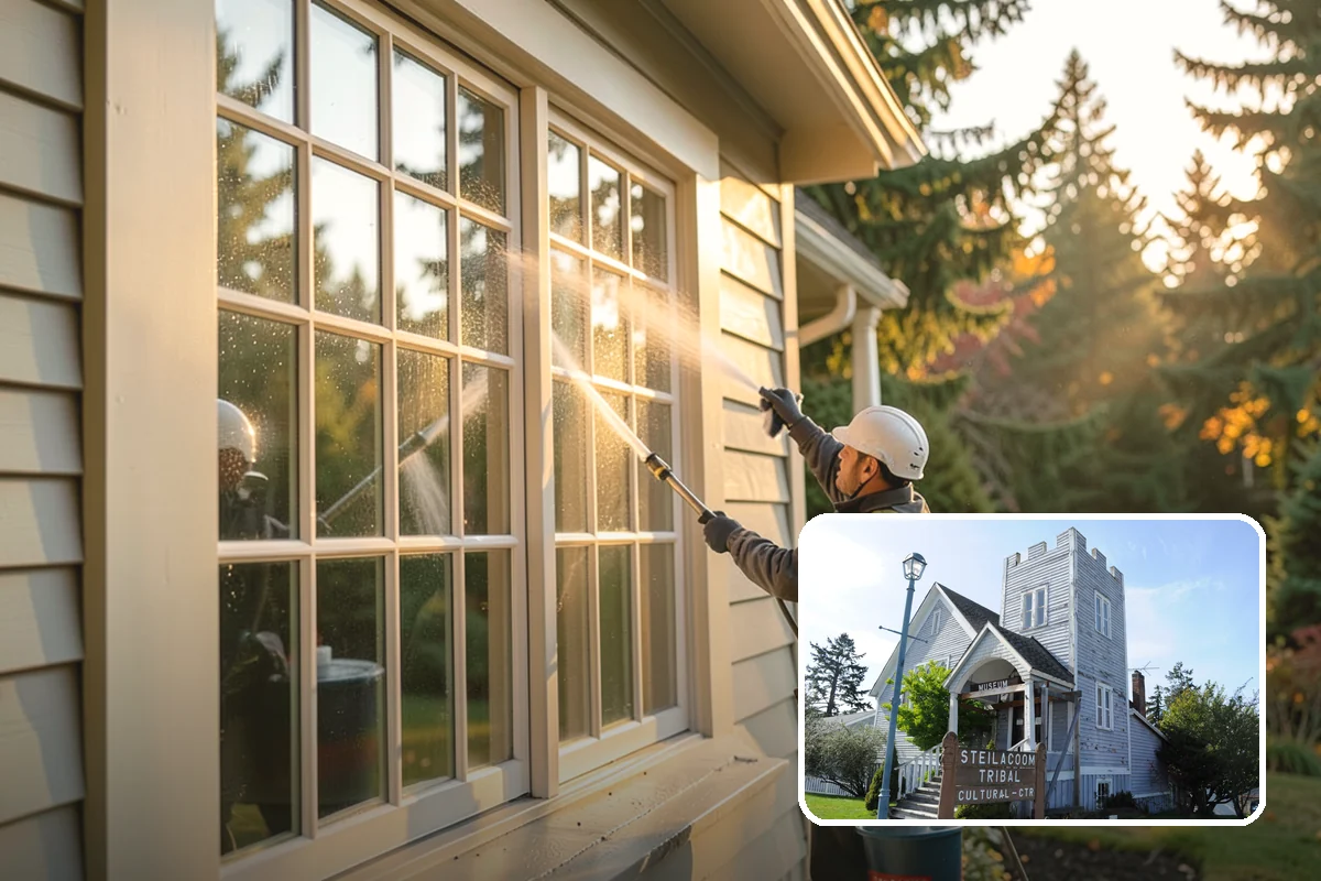 Fence Brightening in Steilacoom, Pierce County, WA - Neutralizes cleaner residue and balances the wood's pH