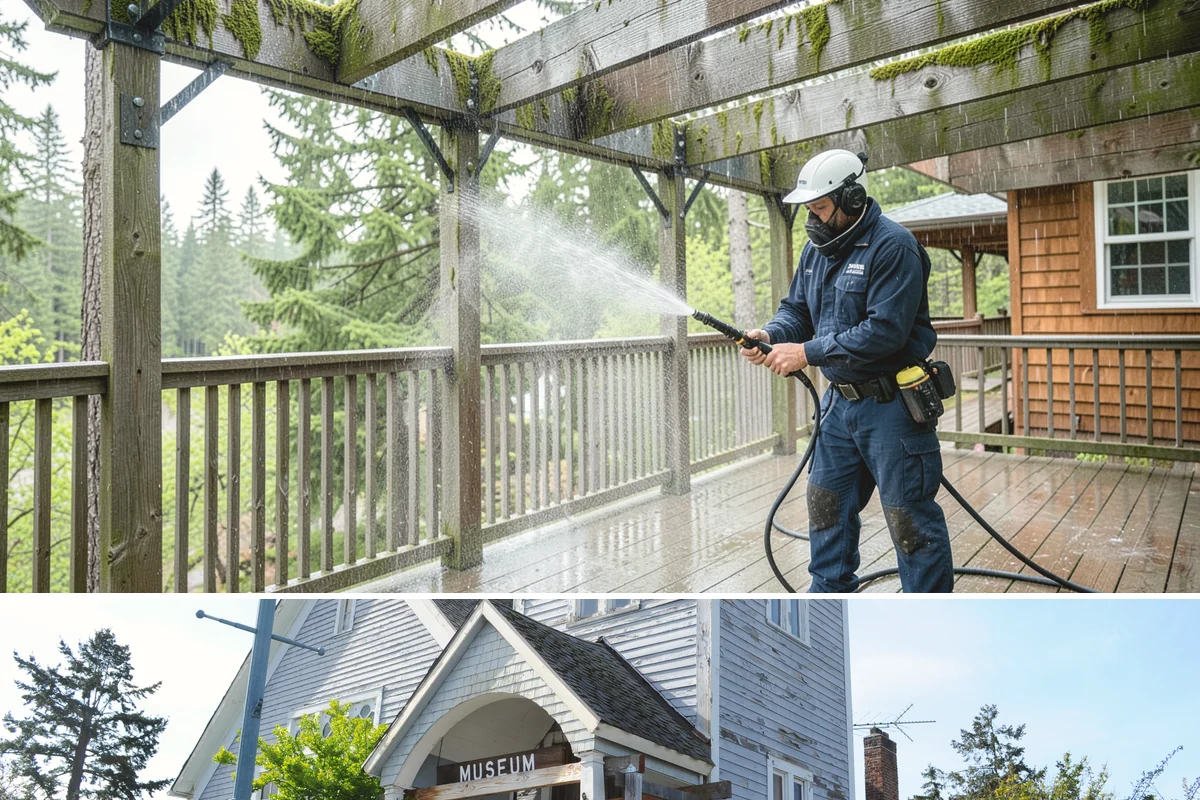 Fence Brightening in Steilacoom, Pierce County, WA - Brighten during dry summer weather right before sealing so the wood stays low in moisture.