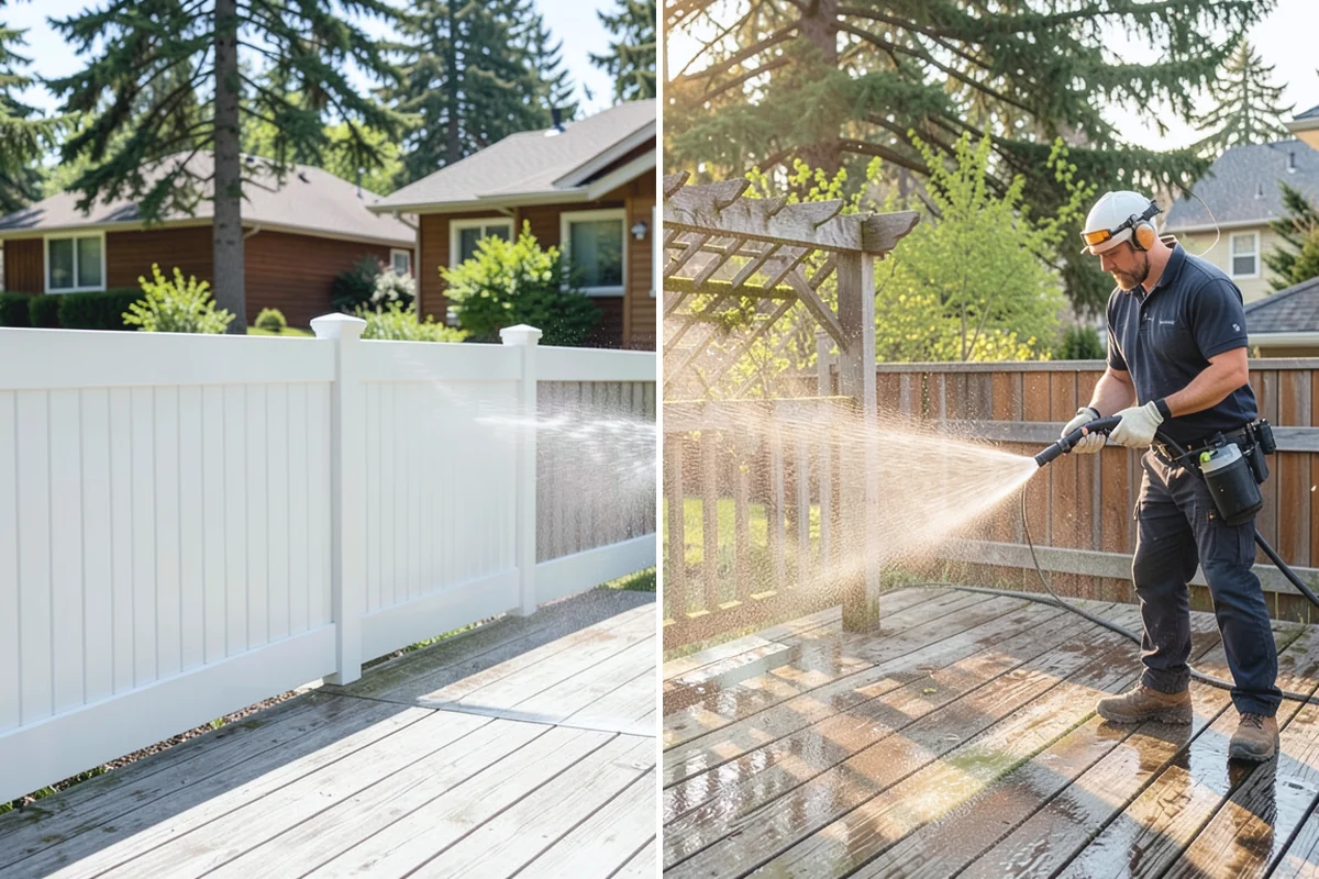 Fence Brightening in Sumner, Pierce County, WA - Confirm the fence has been washed or stripped first