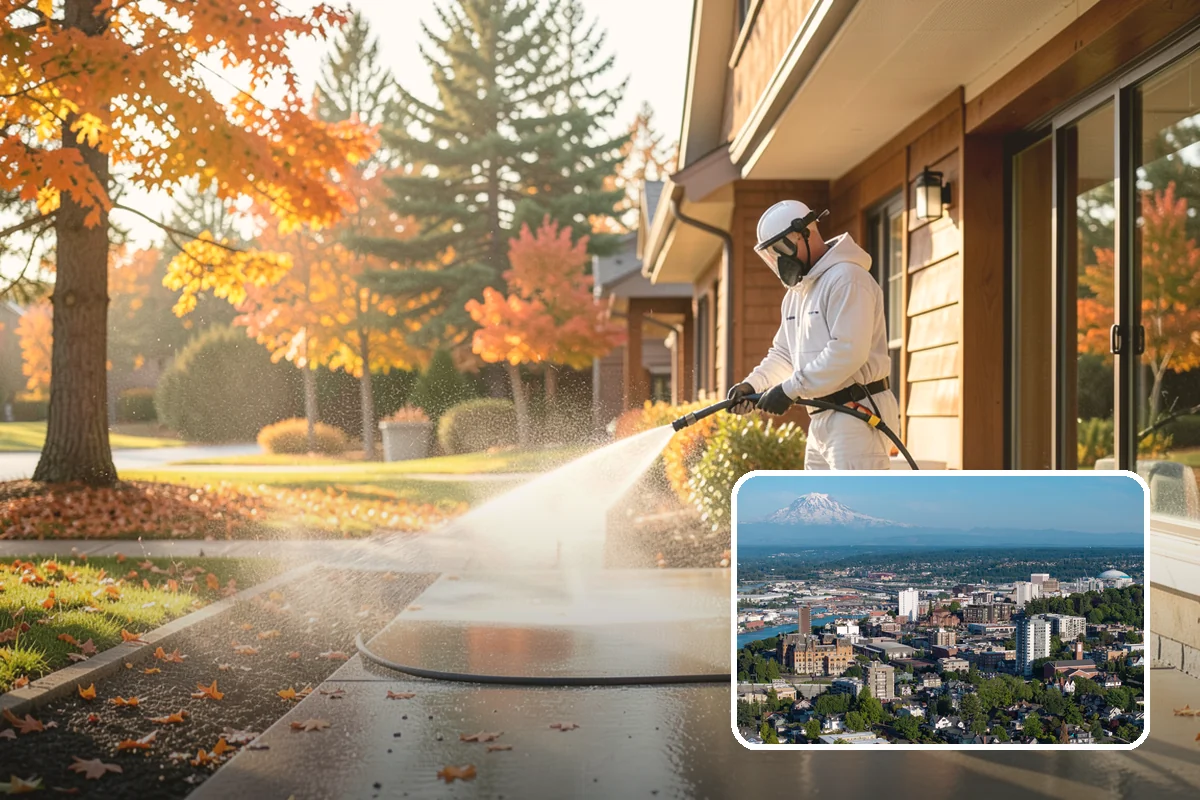 Fence Brightening in Tacoma, Pierce County, WA - Neutralizes cleaner residue and balances the wood's pH