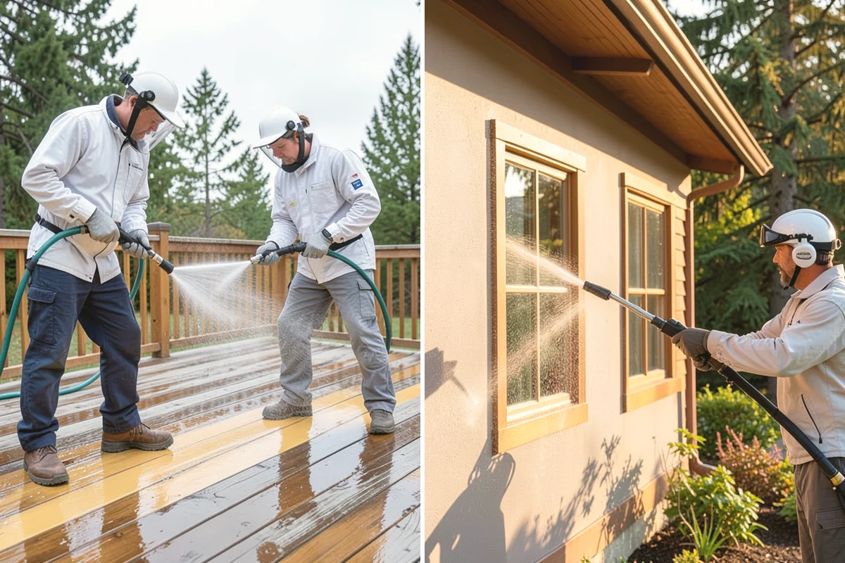 Fence Brightening in Tacoma, Pierce County, WA - Confirm the fence has been washed or stripped first