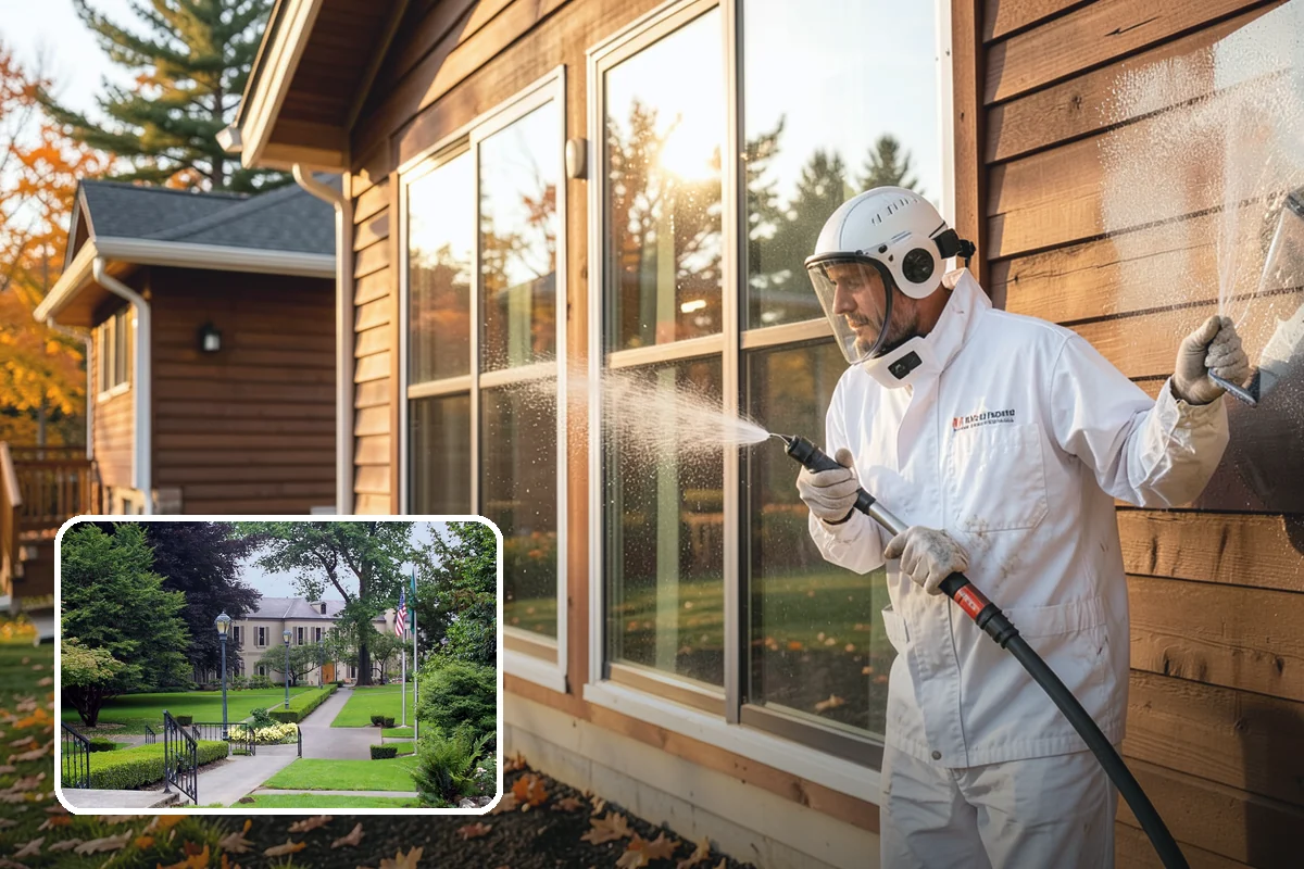 Fence Brightening in Woodinville, King County, WA - Neutralizes cleaner residue and balances the wood's pH
