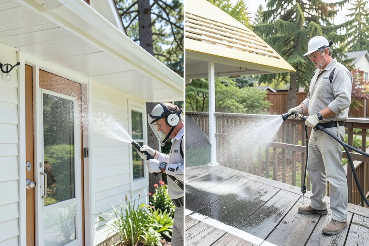 Fence Brightening in Woodinville, King County, WA - Confirm the fence has been washed or stripped first
