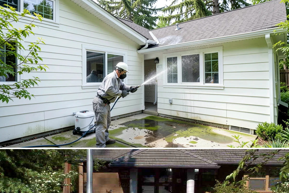 Fence Brightening in Yarrow Point, King County, WA - Brighten during dry summer weather right before sealing so the wood stays low in moisture.