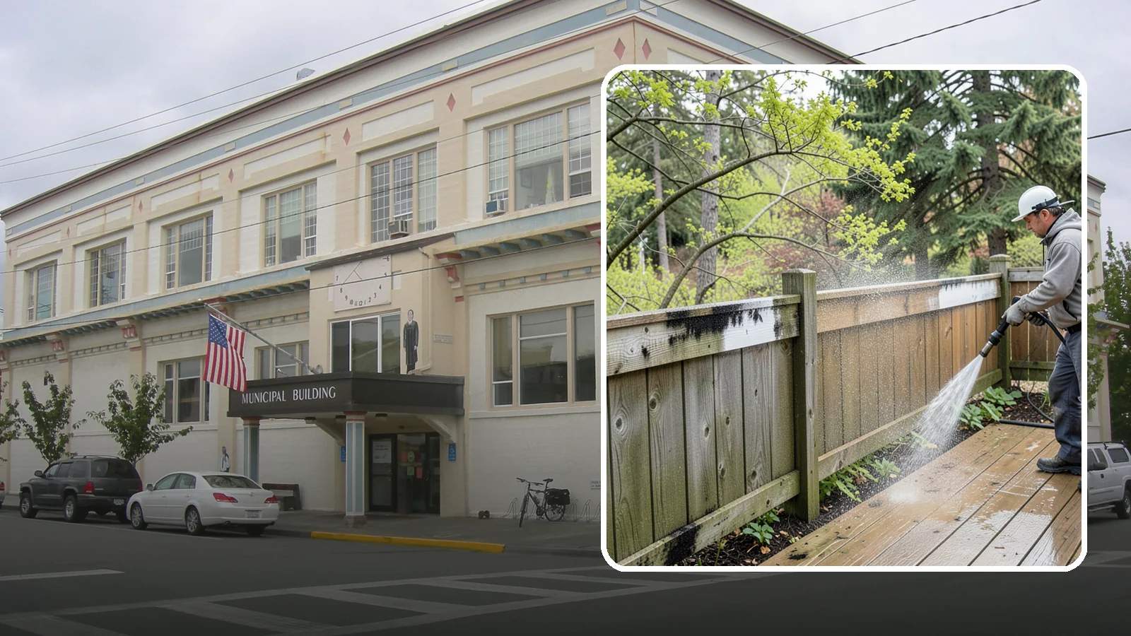 Fence Mildew Removal in Anacortes, Skagit County, WA - Targeted mildew treatment for the black-spotted, shaded fence sections our damp climate breeds year-round.
