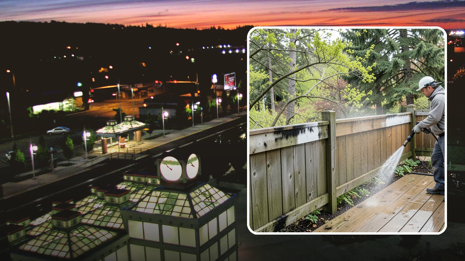 Fence Mildew Removal in Auburn, King County, WA - Targeted mildew treatment for the black-spotted, shaded fence sections our damp climate breeds year-round.