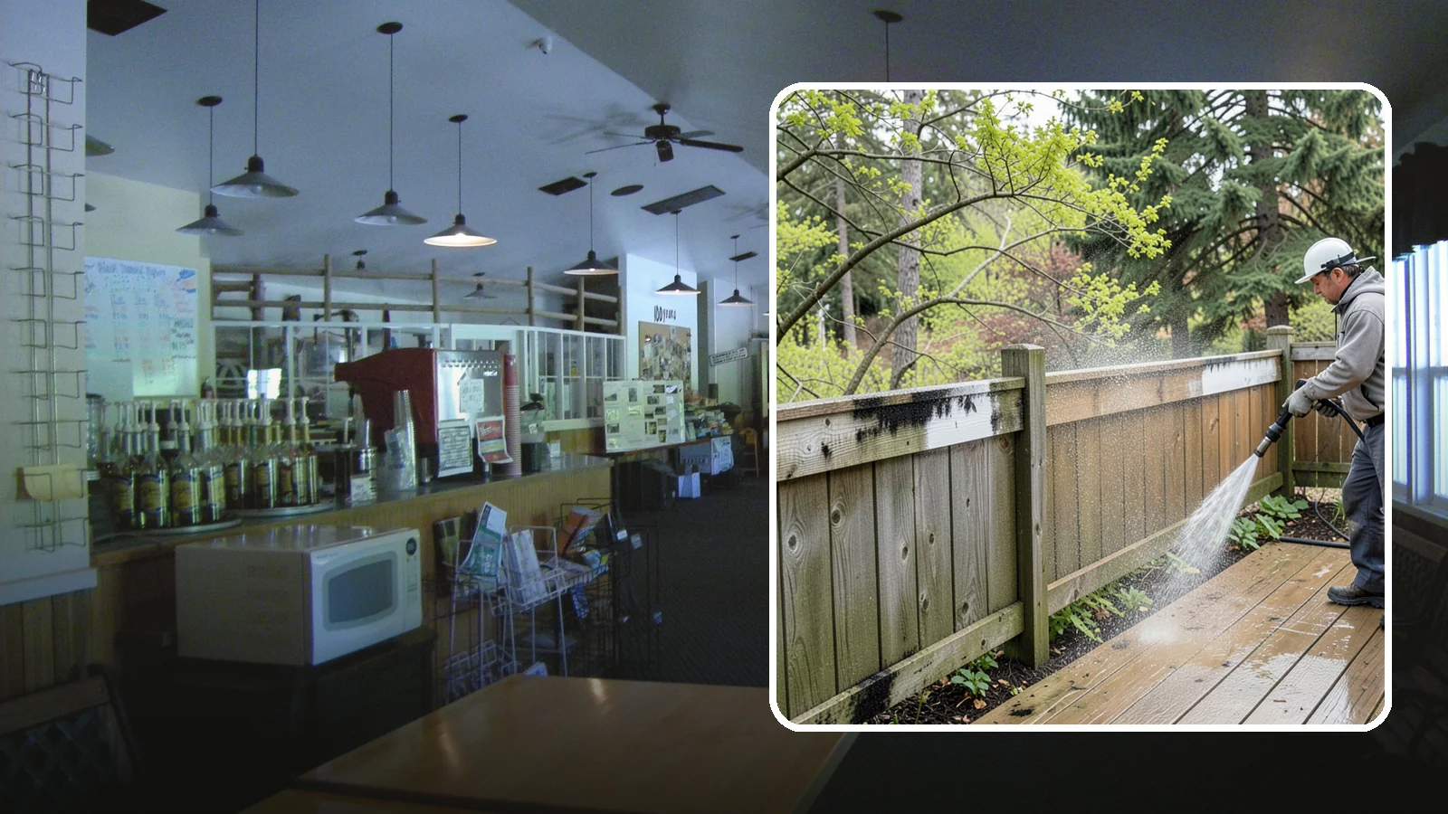 Fence Mildew Removal in Black Diamond, King County, WA - Targeted mildew treatment for the black-spotted, shaded fence sections our damp climate breeds year-round.