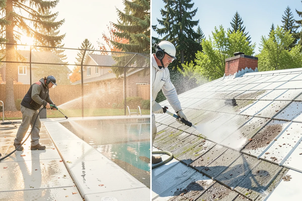 Fence Mildew Removal in Brier, Snohomish County, WA - Identify the mildew-heavy shaded and low sections