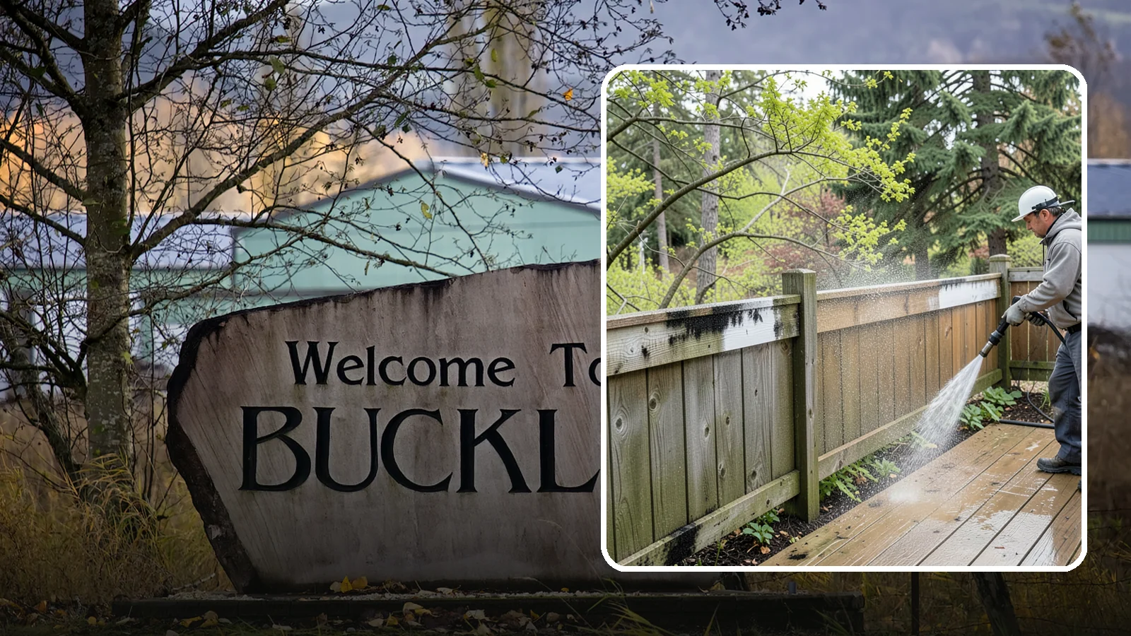 Fence Mildew Removal in Buckley, Pierce County, WA - Targeted mildew treatment for the black-spotted, shaded fence sections our damp climate breeds year-round.