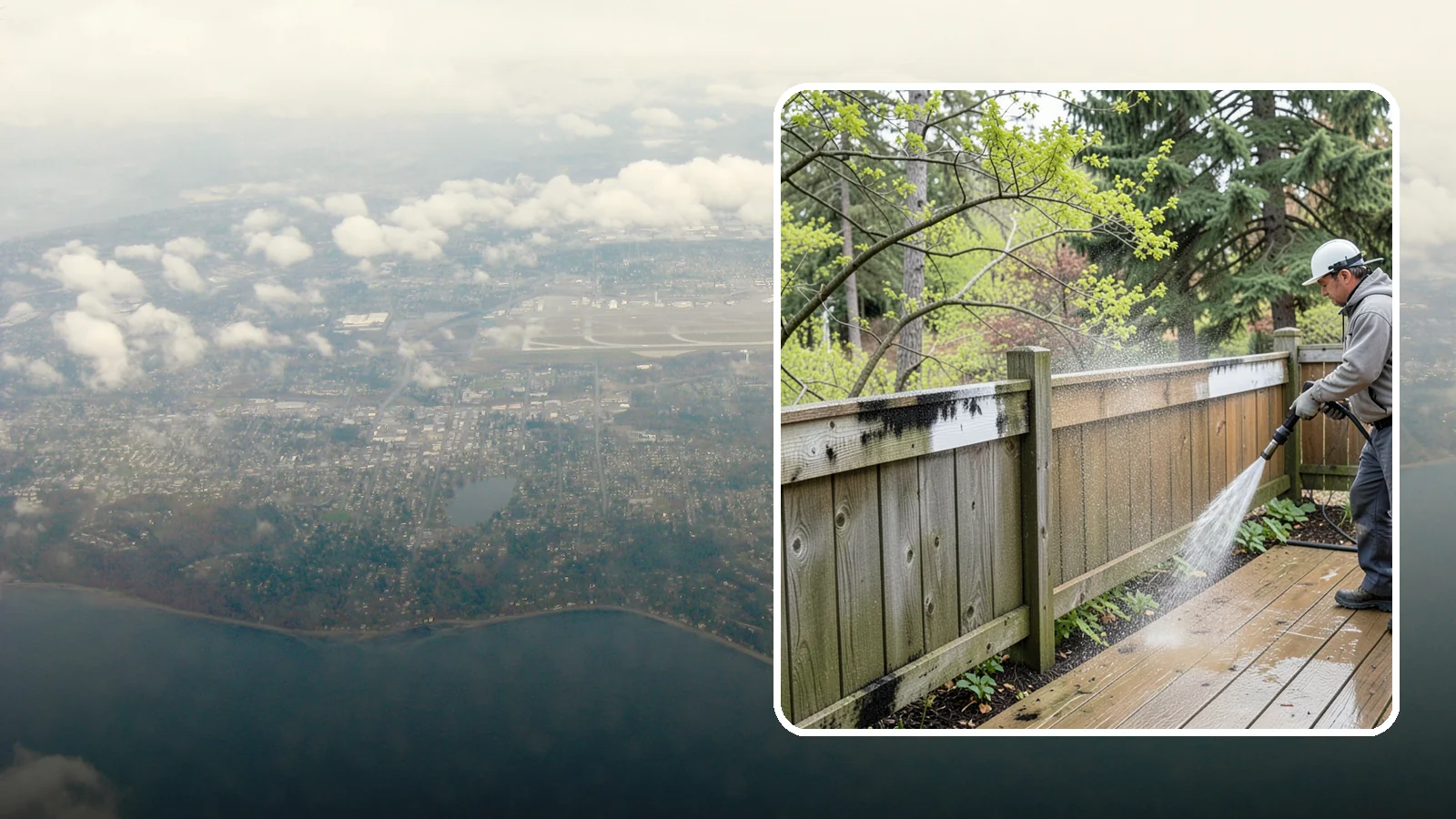 Fence Mildew Removal in Burien, King County, WA - Targeted mildew treatment for the black-spotted, shaded fence sections our damp climate breeds year-round.