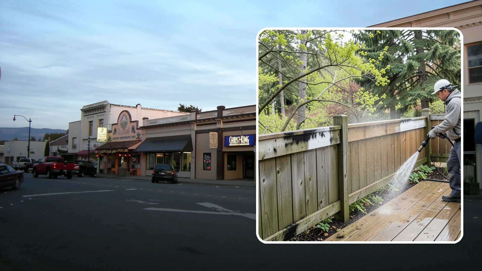 Fence Mildew Removal in Burlington, Skagit County, WA - Targeted mildew treatment for the black-spotted, shaded fence sections our damp climate breeds year-round.