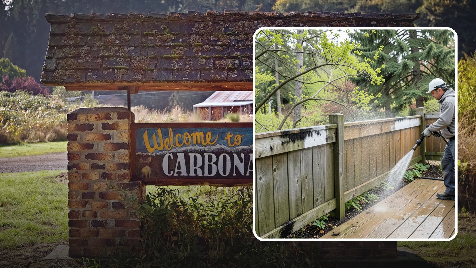 Fence Mildew Removal in Carbonado, Pierce County, WA - Targeted mildew treatment for the black-spotted, shaded fence sections our damp climate breeds year-round.