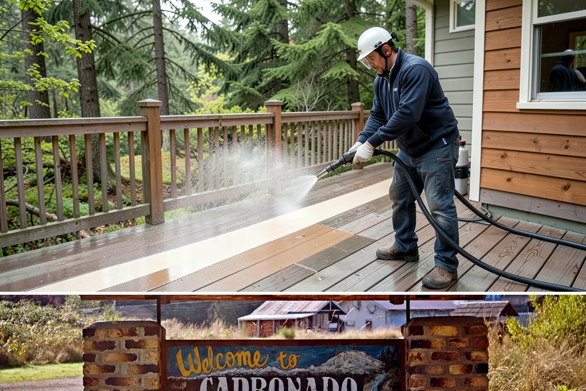 Fence Mildew Removal in Carbonado, Pierce County, WA - Treat mildew in the warmer, drier months when growth slows and the treatment can work before new rain arrives.