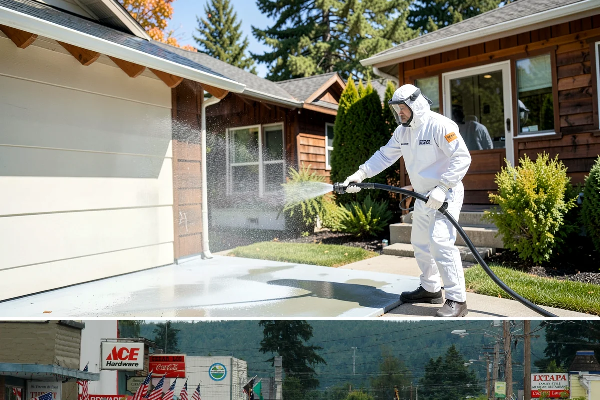 Fence Mildew Removal in Carnation, King County, WA - Treat mildew in the warmer, drier months when growth slows and the treatment can work before new rain arrives.