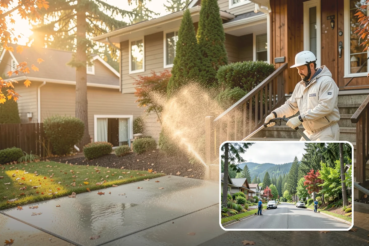 Fence Mildew Removal in Darrington, Snohomish County, WA - Kills mildew at the root instead of just rinsing the surface