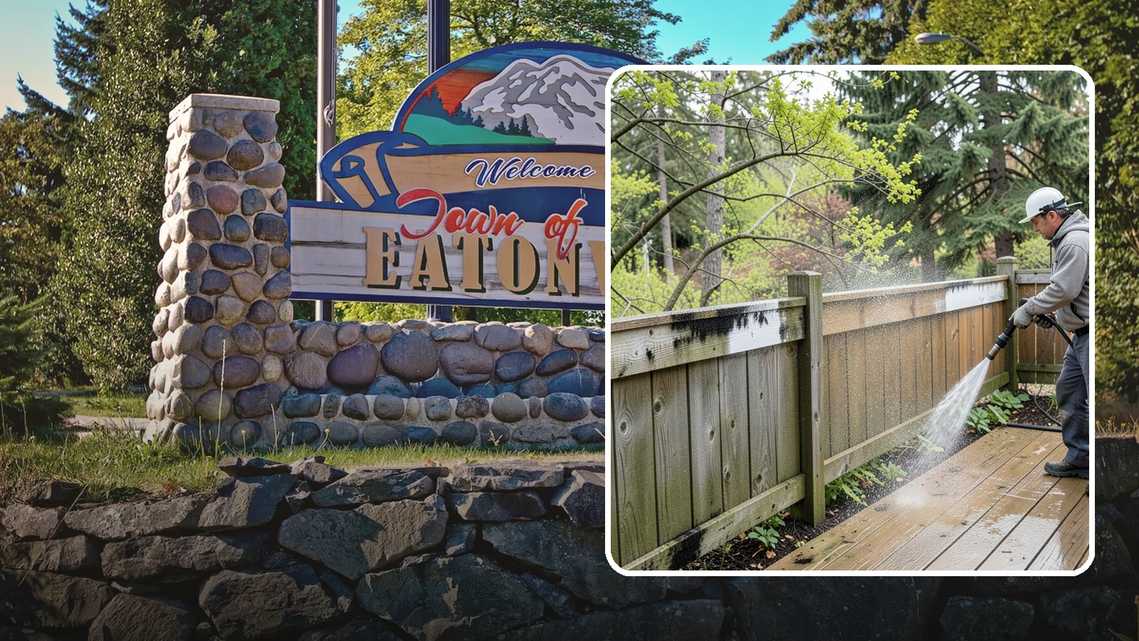 Fence Mildew Removal in Eatonville, Pierce County, WA - Targeted mildew treatment for the black-spotted, shaded fence sections our damp climate breeds year-round.