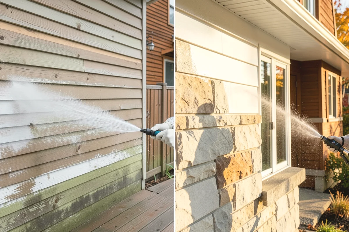 Fence Mildew Removal in Edgewood, Pierce County, WA - Identify the mildew-heavy shaded and low sections