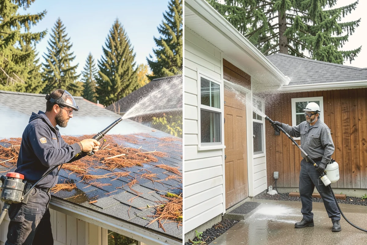 Fence Mildew Removal in Edmonds, Snohomish County, WA - Identify the mildew-heavy shaded and low sections
