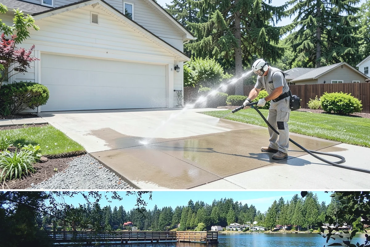 Fence Mildew Removal in Federal Way, King County, WA - Treat mildew in the warmer, drier months when growth slows and the treatment can work before new rain arrives.