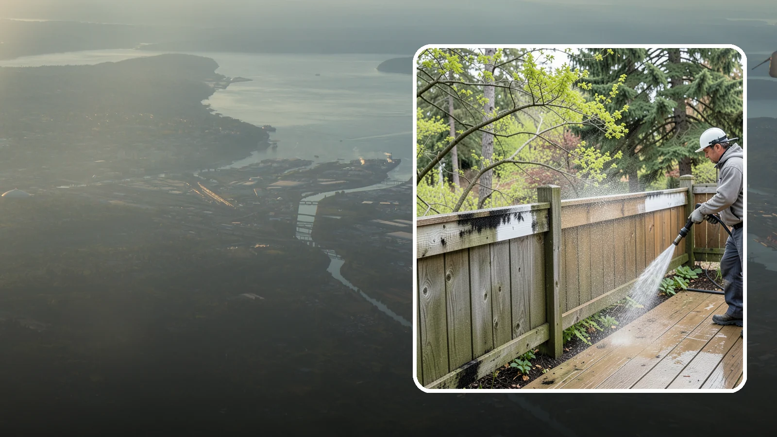 Fence Mildew Removal in Fife, Pierce County, WA - Targeted mildew treatment for the black-spotted, shaded fence sections our damp climate breeds year-round.