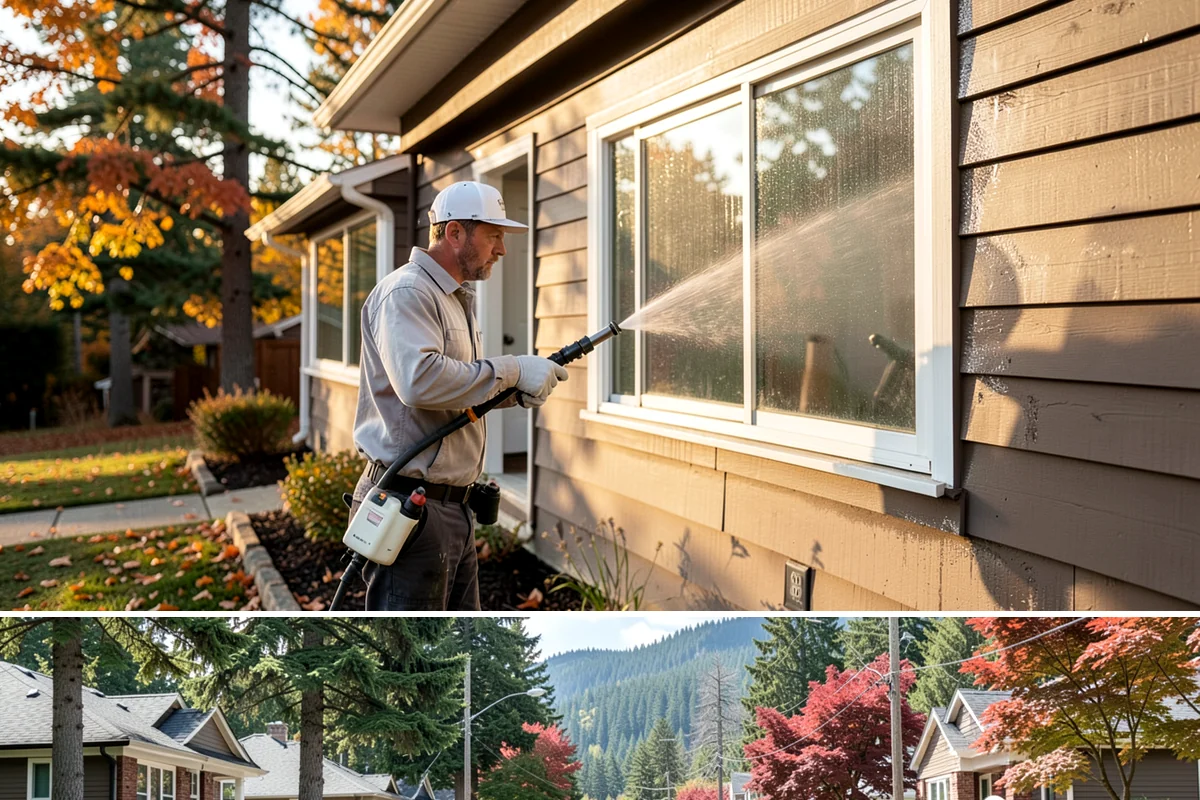 Fence Mildew Removal in Hunts Point, King County, WA - Treat mildew in the warmer, drier months when growth slows and the treatment can work before new rain arrives.