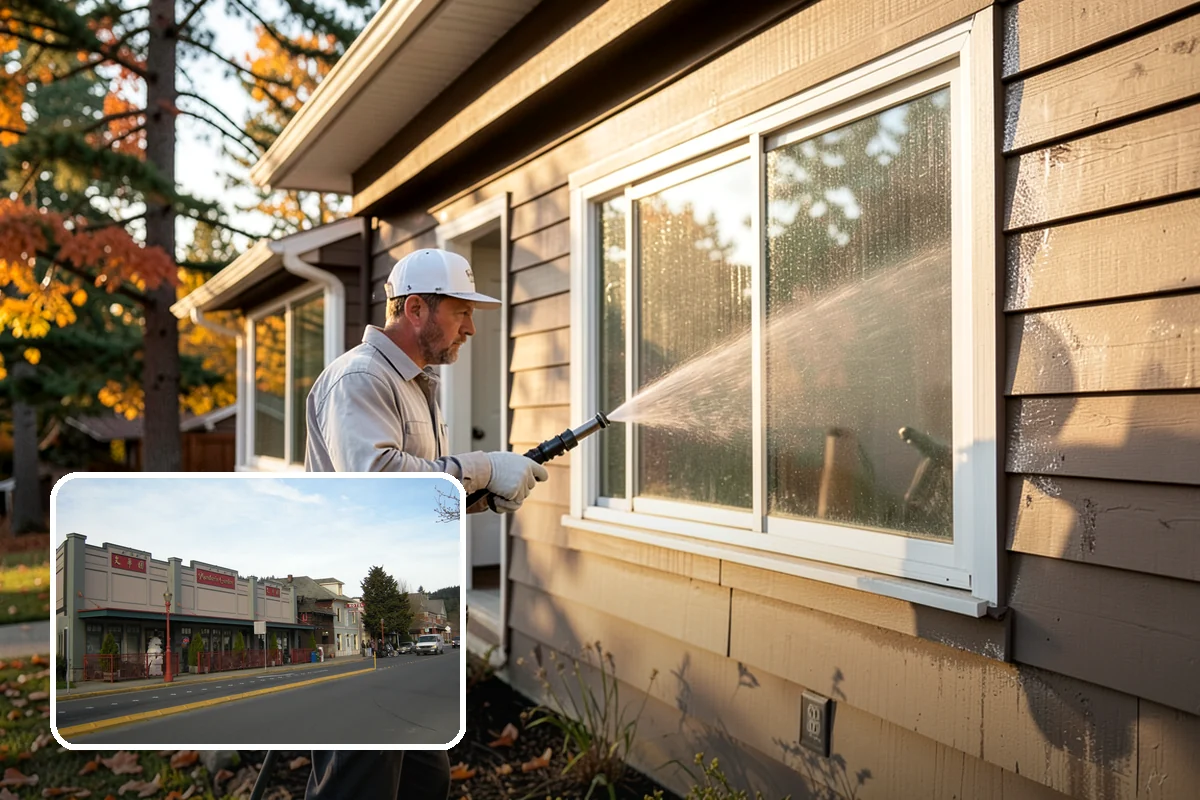 Fence Mildew Removal in Issaquah, King County, WA - Kills mildew at the root instead of just rinsing the surface