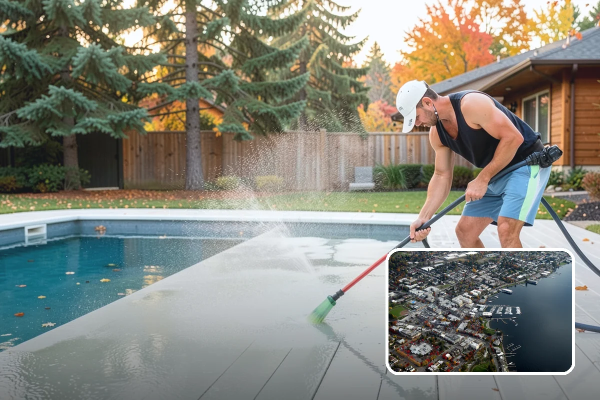 Fence Mildew Removal in Kirkland, King County, WA - Kills mildew at the root instead of just rinsing the surface