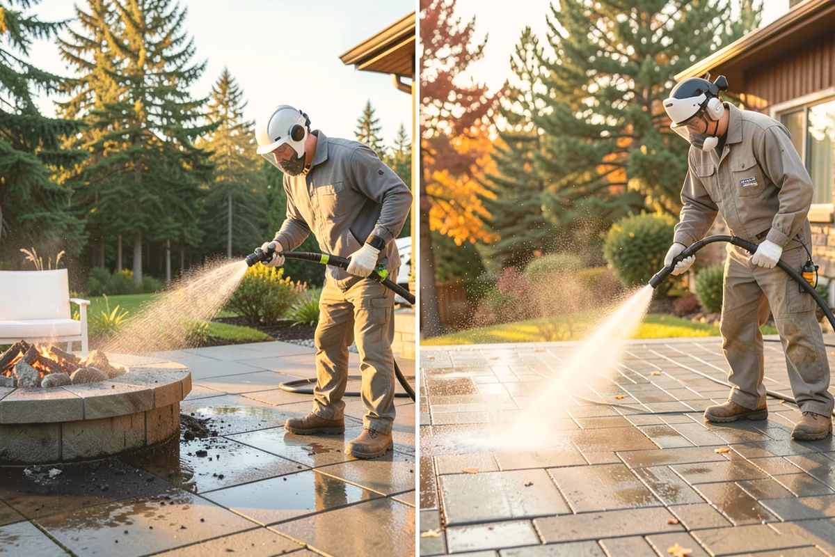 Fence Mildew Removal in Kirkland, King County, WA - Identify the mildew-heavy shaded and low sections