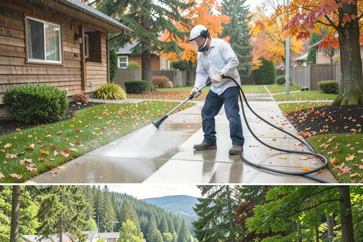 Fence Mildew Removal in Lake Forest Park, King County, WA - Treat mildew in the warmer, drier months when growth slows and the treatment can work before new rain arrives.