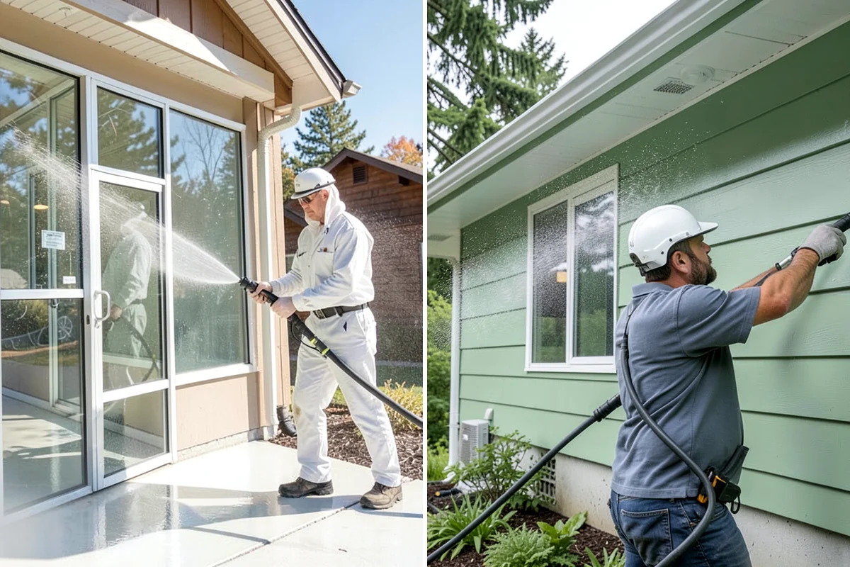 Fence Mildew Removal in Lyman, Skagit County, WA - Identify the mildew-heavy shaded and low sections