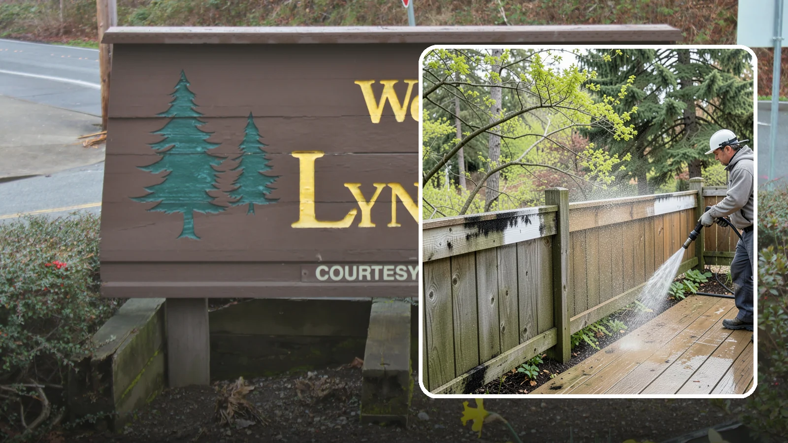 Fence Mildew Removal in Lynnwood, Snohomish County, WA - Targeted mildew treatment for the black-spotted, shaded fence sections our damp climate breeds year-round.