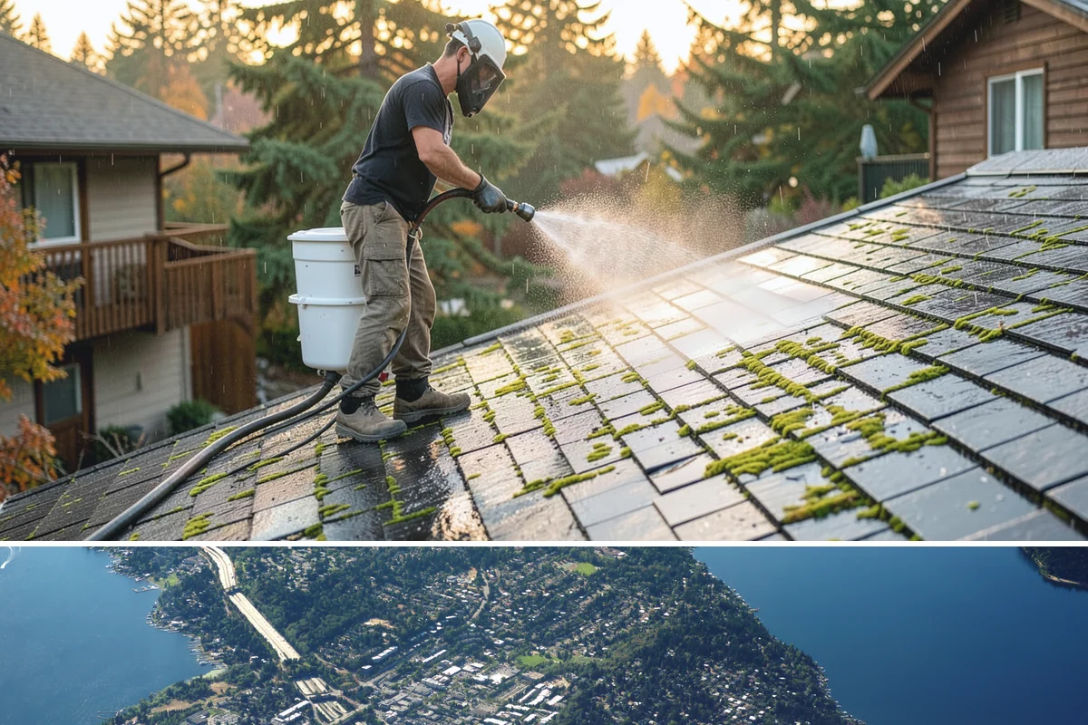 Fence Mildew Removal in Mercer Island, King County, WA - Treat mildew in the warmer, drier months when growth slows and the treatment can work before new rain arrives.