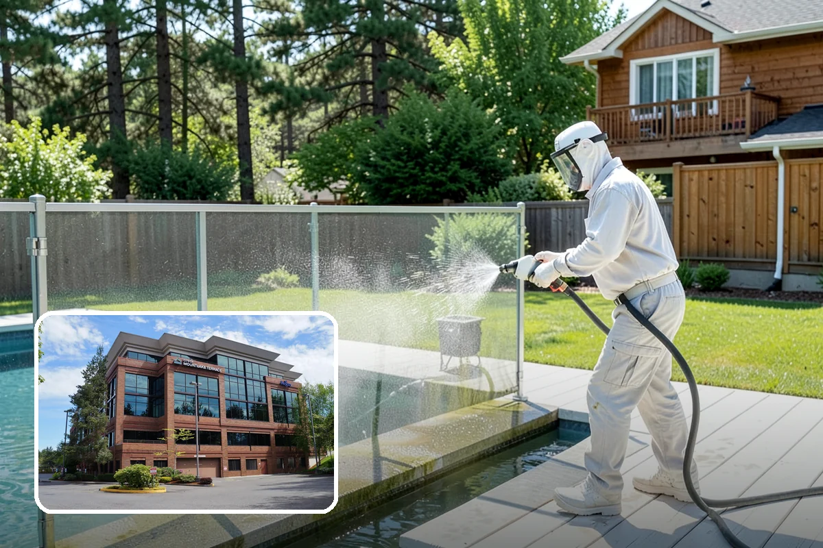 Fence Mildew Removal in Mountlake Terrace, Snohomish County, WA - Kills mildew at the root instead of just rinsing the surface