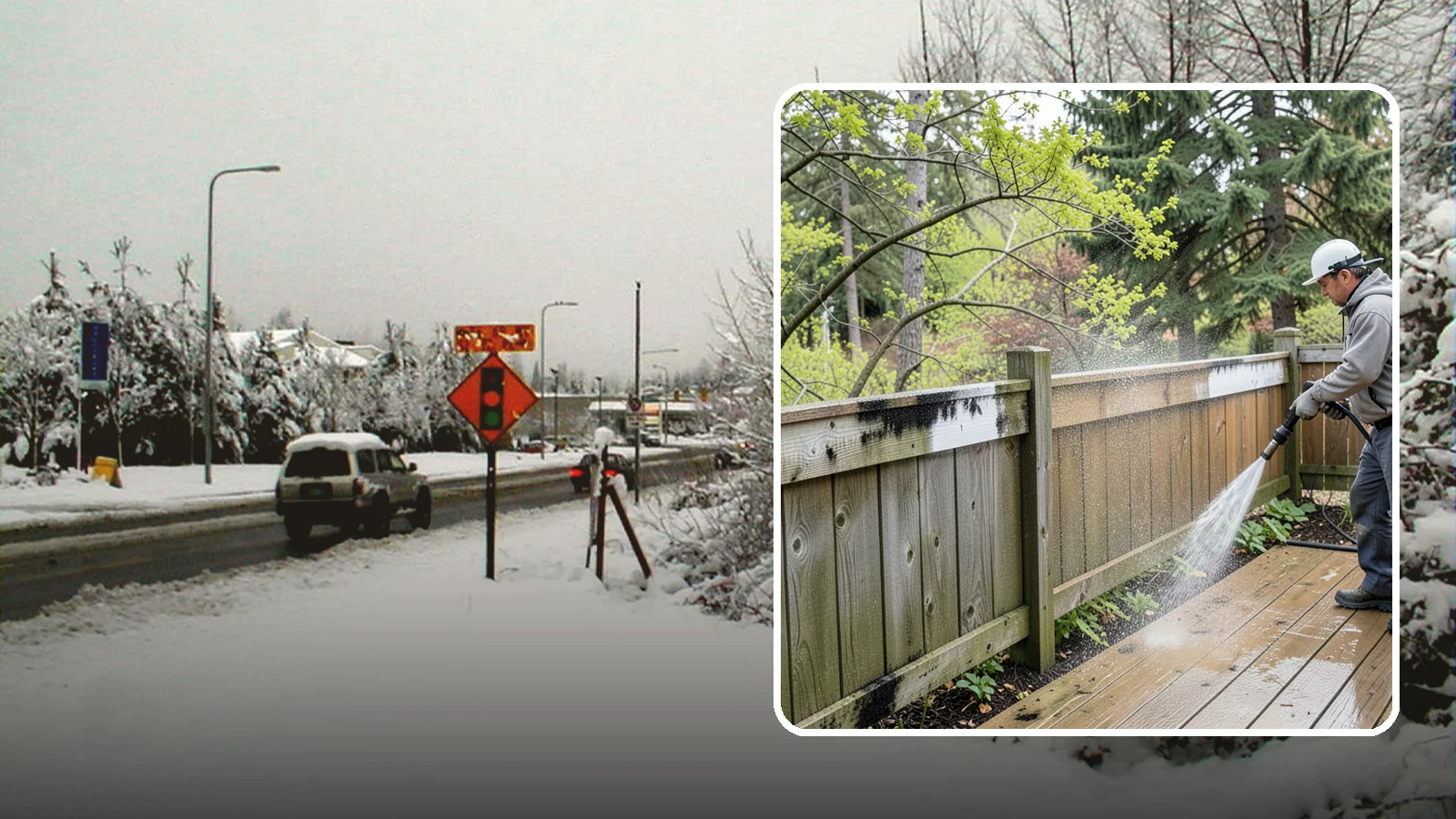 Fence Mildew Removal in Newcastle, King County, WA - Targeted mildew treatment for the black-spotted, shaded fence sections our damp climate breeds year-round.