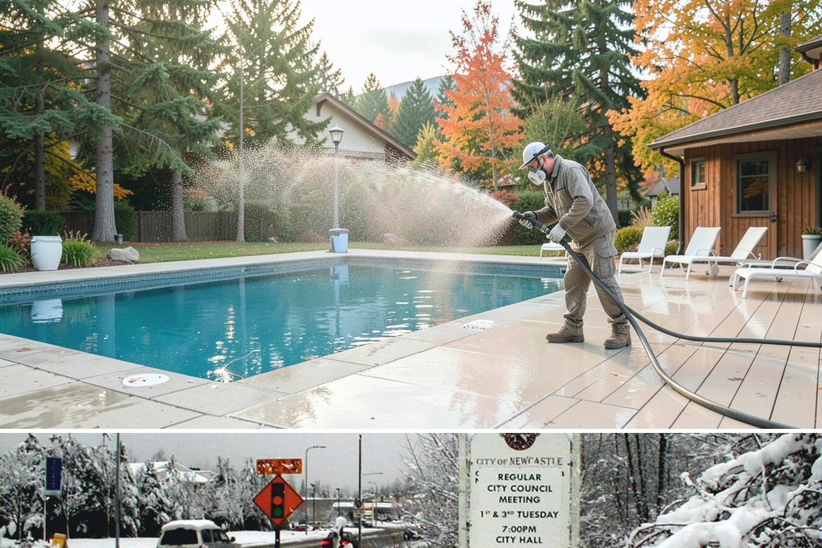 Fence Mildew Removal in Newcastle, King County, WA - Treat mildew in the warmer, drier months when growth slows and the treatment can work before new rain arrives.