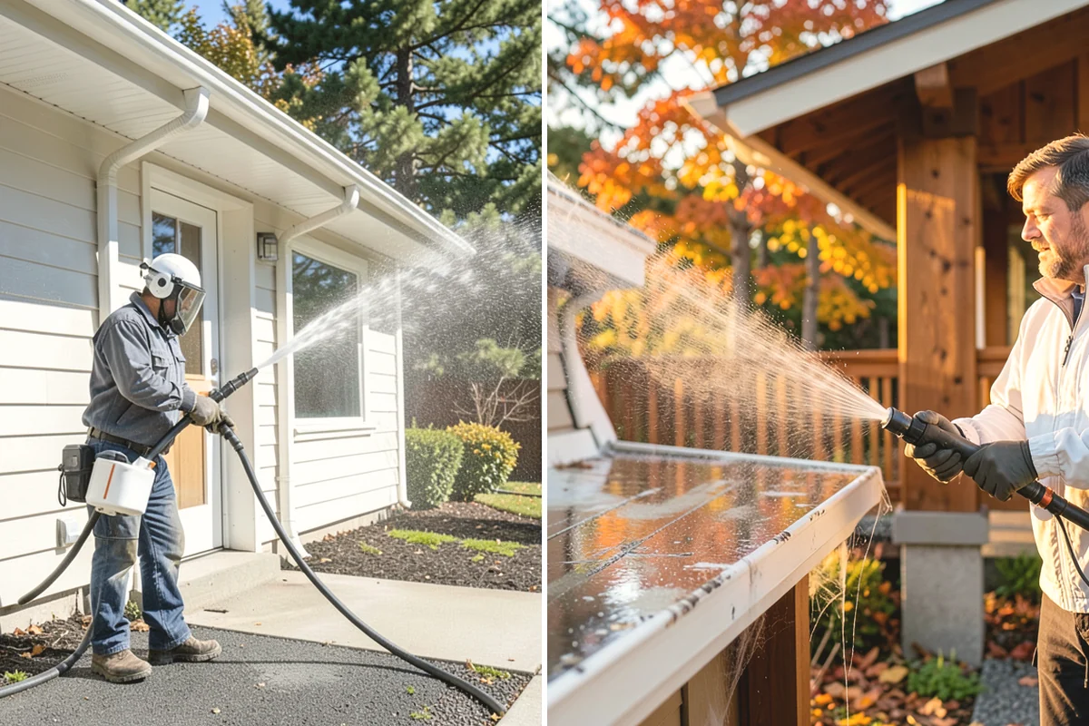 Fence Mildew Removal in Oak Harbor, Island County, WA - Identify the mildew-heavy shaded and low sections