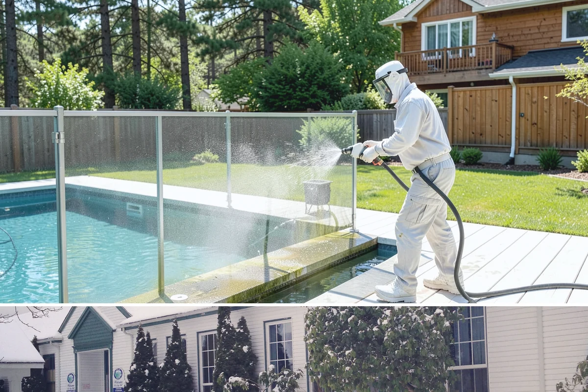 Fence Mildew Removal in Pacific, King County, WA - Treat mildew in the warmer, drier months when growth slows and the treatment can work before new rain arrives.