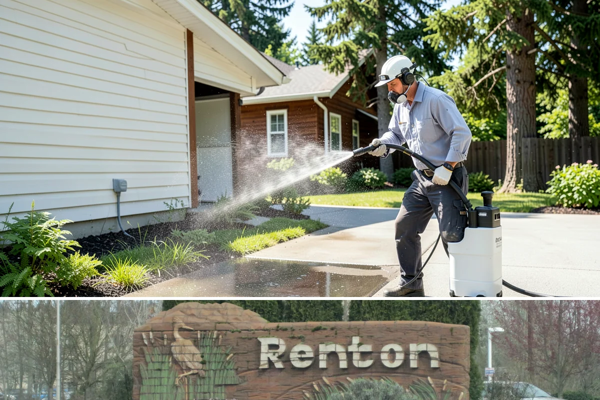 Fence Mildew Removal in Renton, King County, WA - Treat mildew in the warmer, drier months when growth slows and the treatment can work before new rain arrives.
