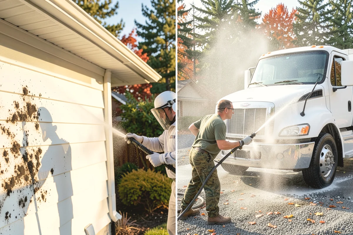 Fence Mildew Removal in Ruston, Pierce County, WA - Identify the mildew-heavy shaded and low sections