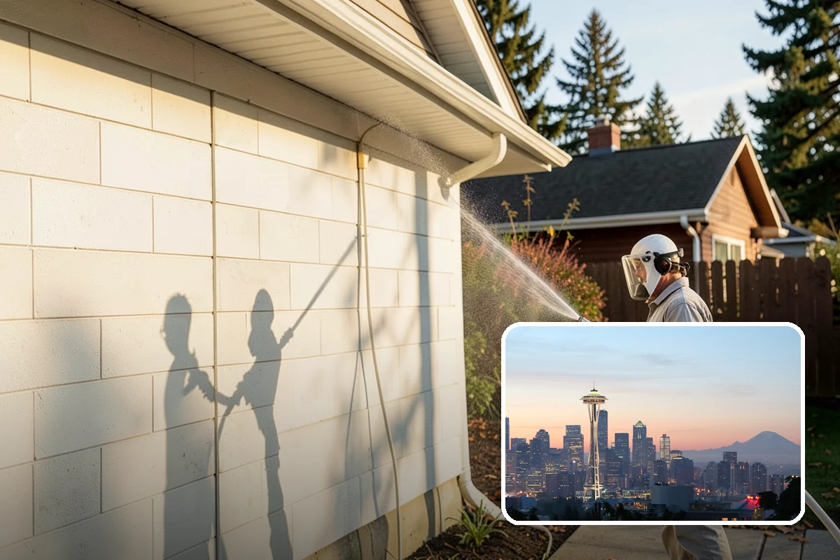 Fence Mildew Removal in Seattle, King County, WA - Kills mildew at the root instead of just rinsing the surface
