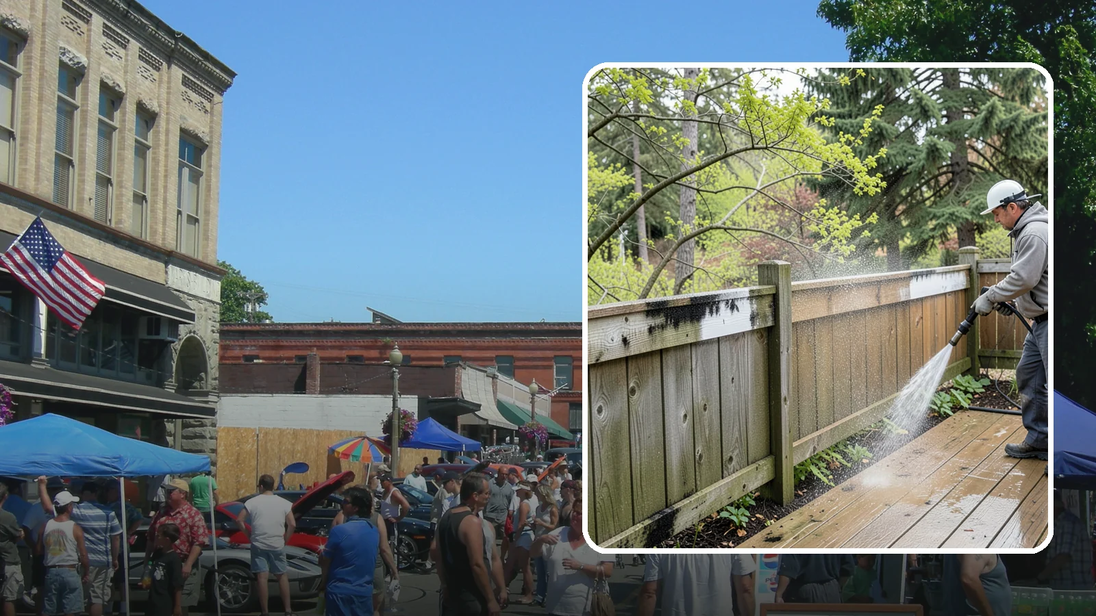 Fence Mildew Removal in Snohomish, Snohomish County, WA - Targeted mildew treatment for the black-spotted, shaded fence sections our damp climate breeds year-round.