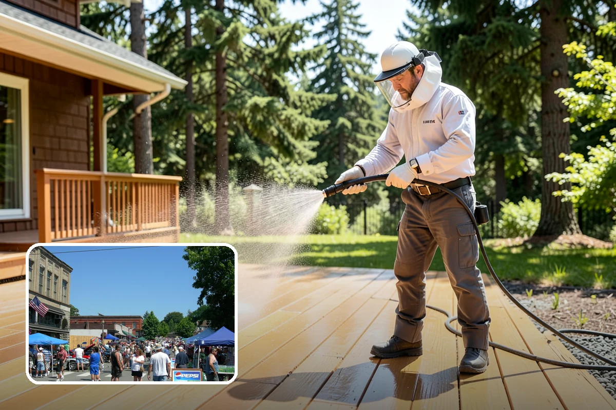 Fence Mildew Removal in Snohomish, Snohomish County, WA - Kills mildew at the root instead of just rinsing the surface