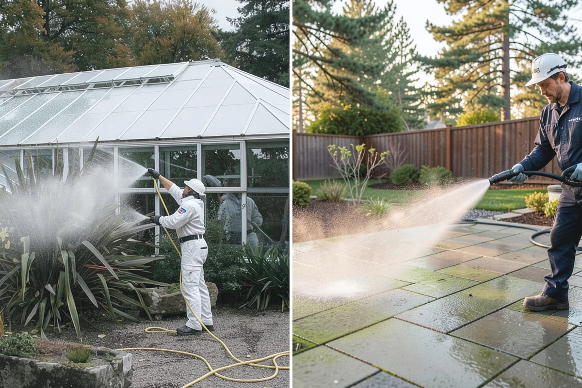 Fence Mildew Removal in Sumner, Pierce County, WA - Identify the mildew-heavy shaded and low sections