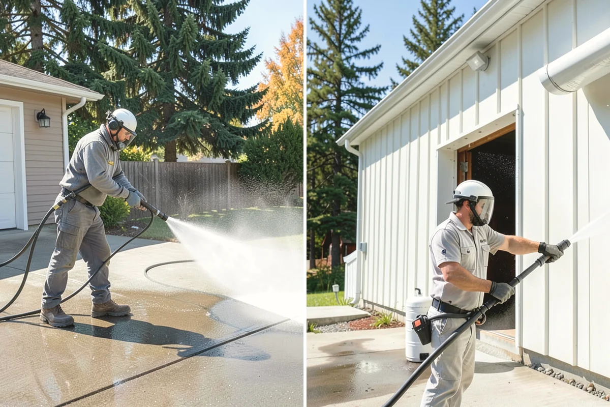 Fence Mildew Removal in Tacoma, Pierce County, WA - Identify the mildew-heavy shaded and low sections