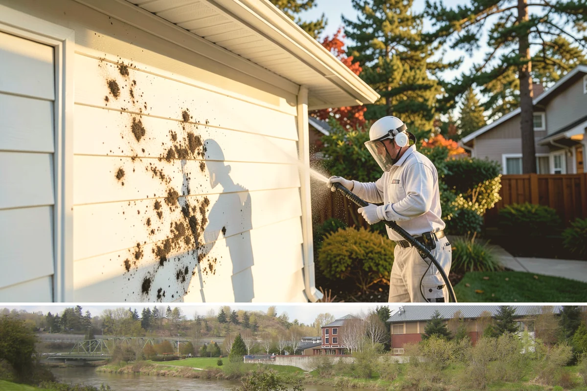Fence Mildew Removal in Tukwila, King County, WA - Treat mildew in the warmer, drier months when growth slows and the treatment can work before new rain arrives.