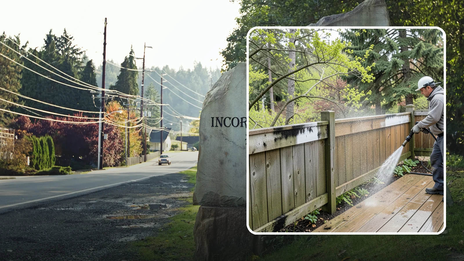 Fence Mildew Removal in Wilkeson, Pierce County, WA - Targeted mildew treatment for the black-spotted, shaded fence sections our damp climate breeds year-round.