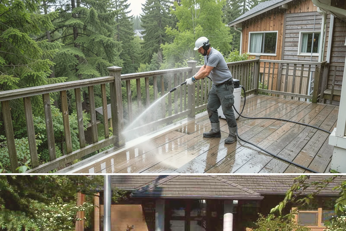 Fence Mildew Removal in Yarrow Point, King County, WA - Treat mildew in the warmer, drier months when growth slows and the treatment can work before new rain arrives.