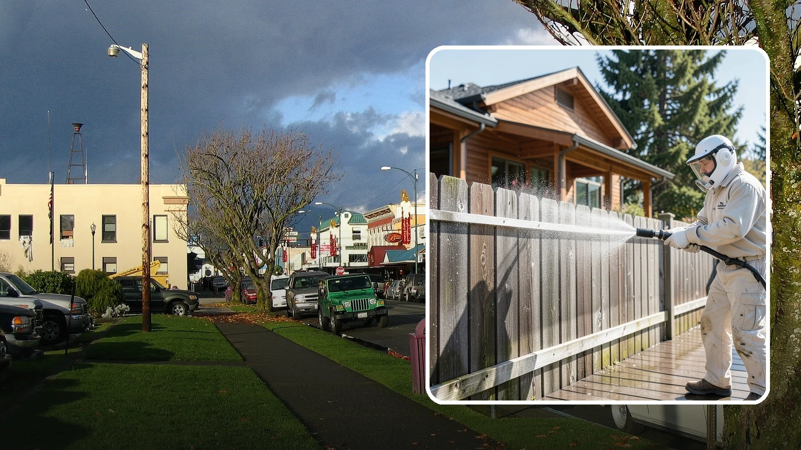 Fence Sealing in Arlington, Snohomish County, WA - Clear water-repellent sealing for wood fences that fends off the rot, graying, and moss our damp climate encourages.