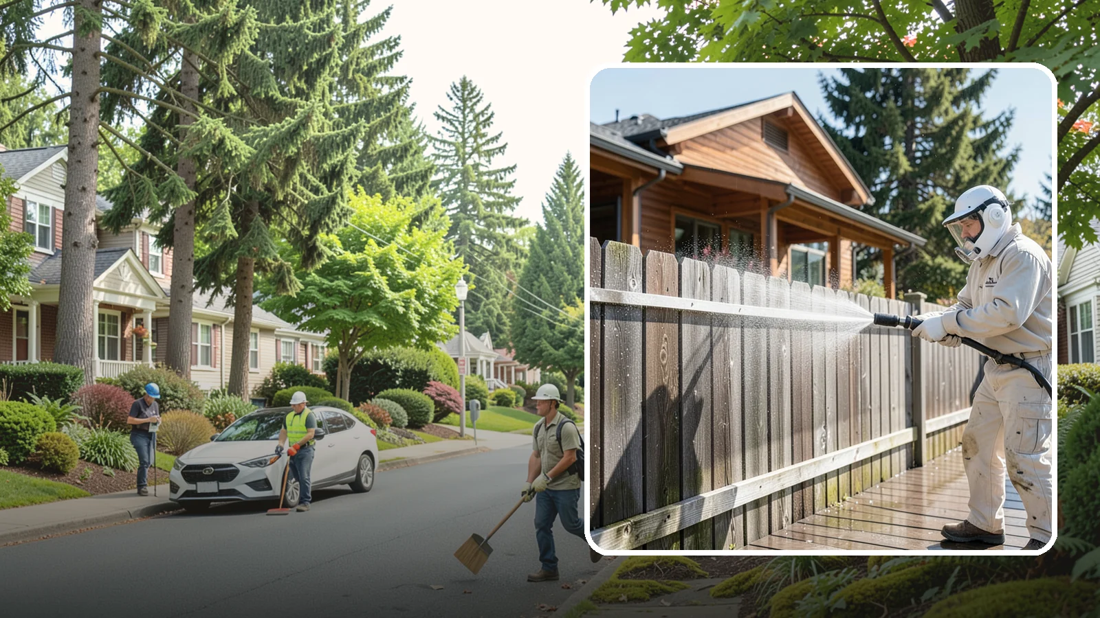 Fence Sealing in Beaux Arts Village, King County, WA - Clear water-repellent sealing for wood fences that fends off the rot, graying, and moss our damp climate encourages.