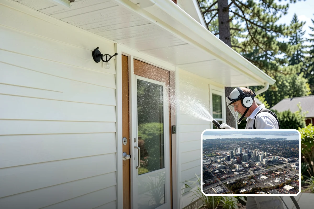 Fence Sealing in Bellevue, King County, WA - Sheds rain to slow rot in posts, rails, and pickets